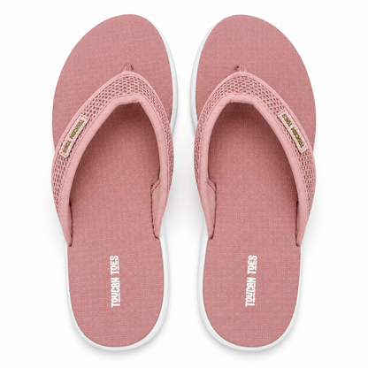 Plume Women’s Comfort Flip-Flops – Rose Gold