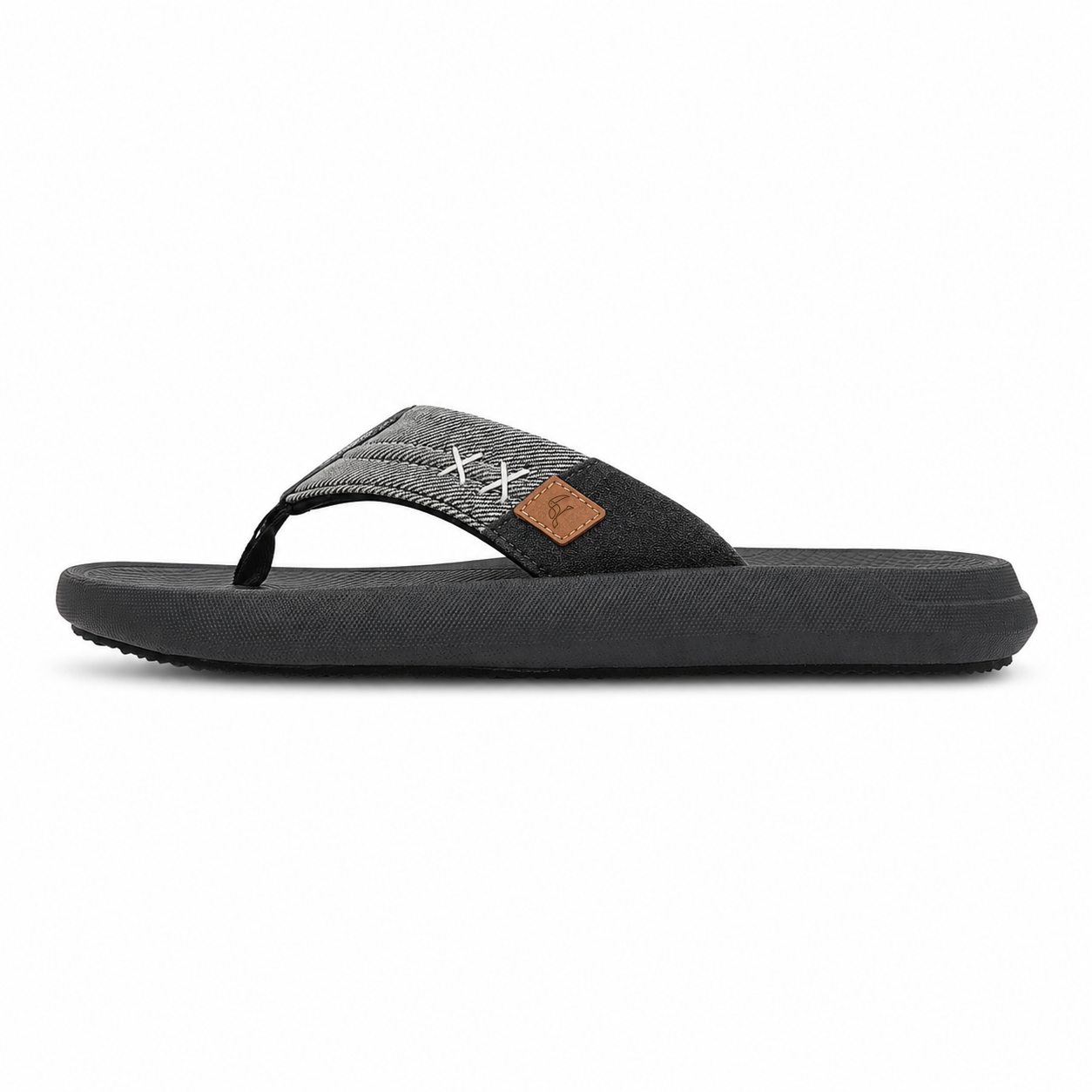 Dinero Men’s Super Soft Comfort Slippers – Black