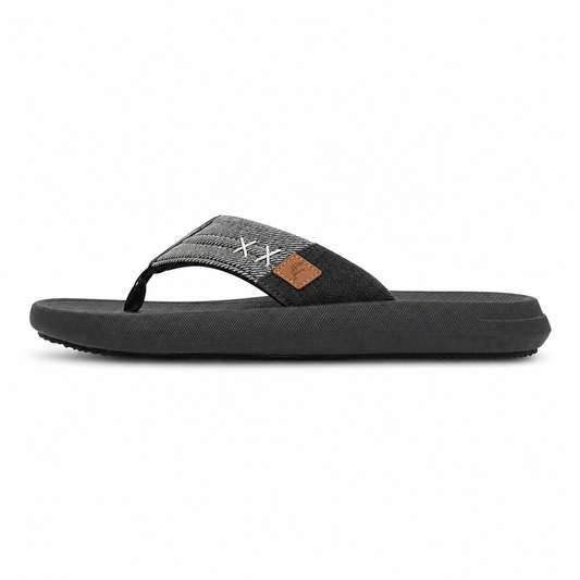 Dinero Men’s Super Soft Comfort Slippers – Black
