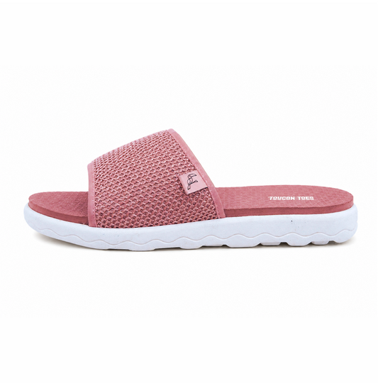 Cuppy Women’s Soft Cushion Slides – Rose Gold