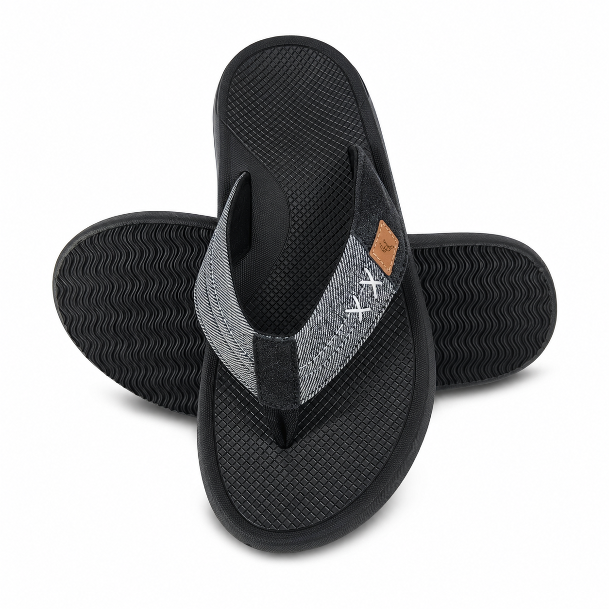 Dinero Men’s Super Soft Comfort Slippers – Black