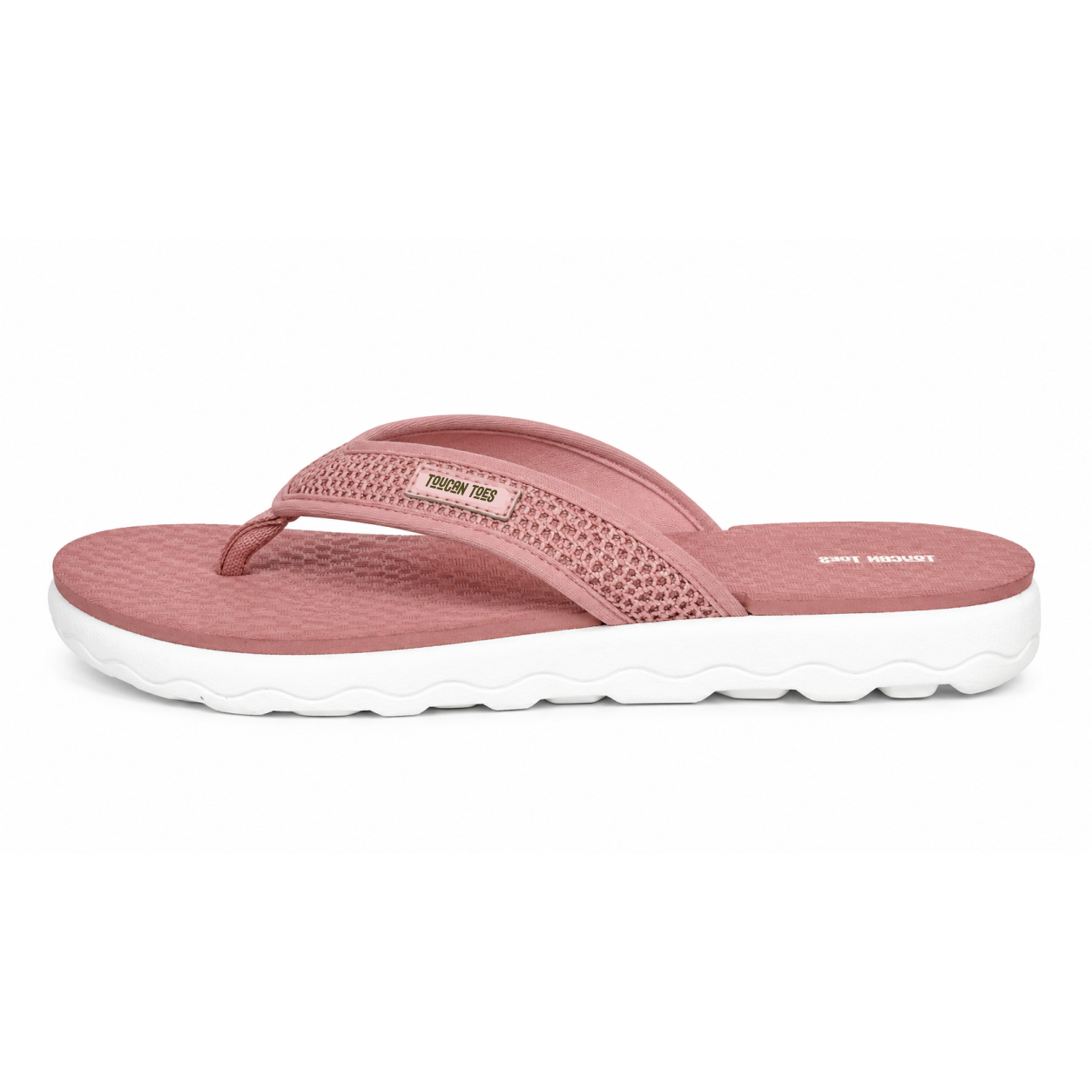 Plume Women’s Comfort Flip-Flops – Rose Gold