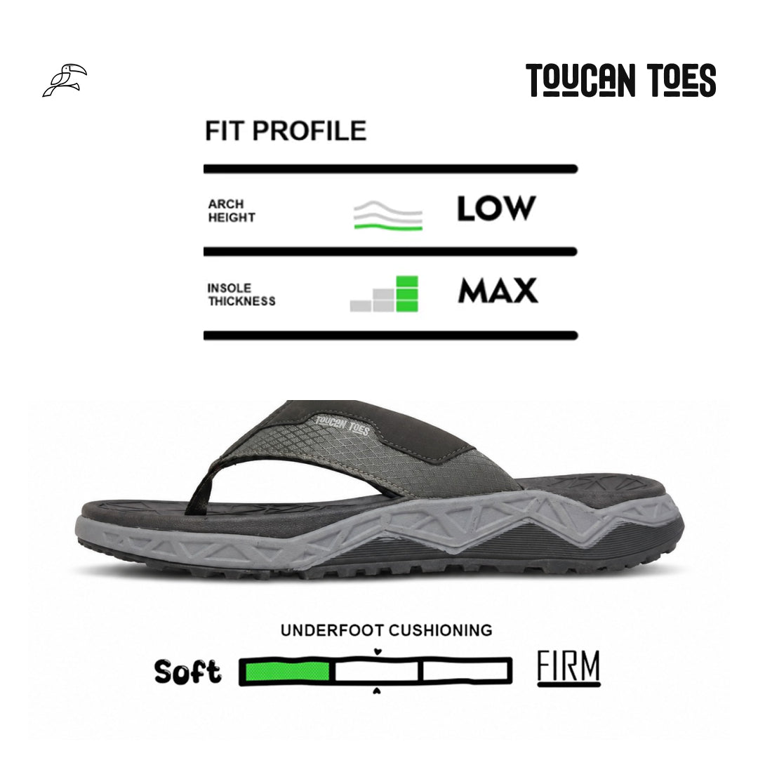 Matrix Men’s Super Soft Comfort Slippers – Grey