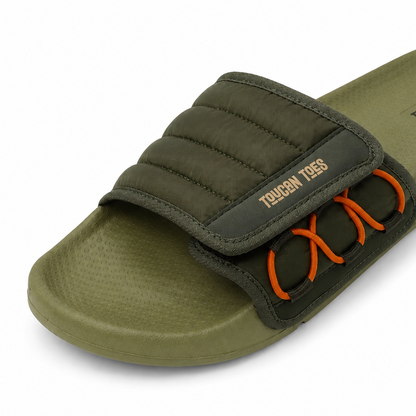Laidback Men’s Padded Comfort Slider - Khaki