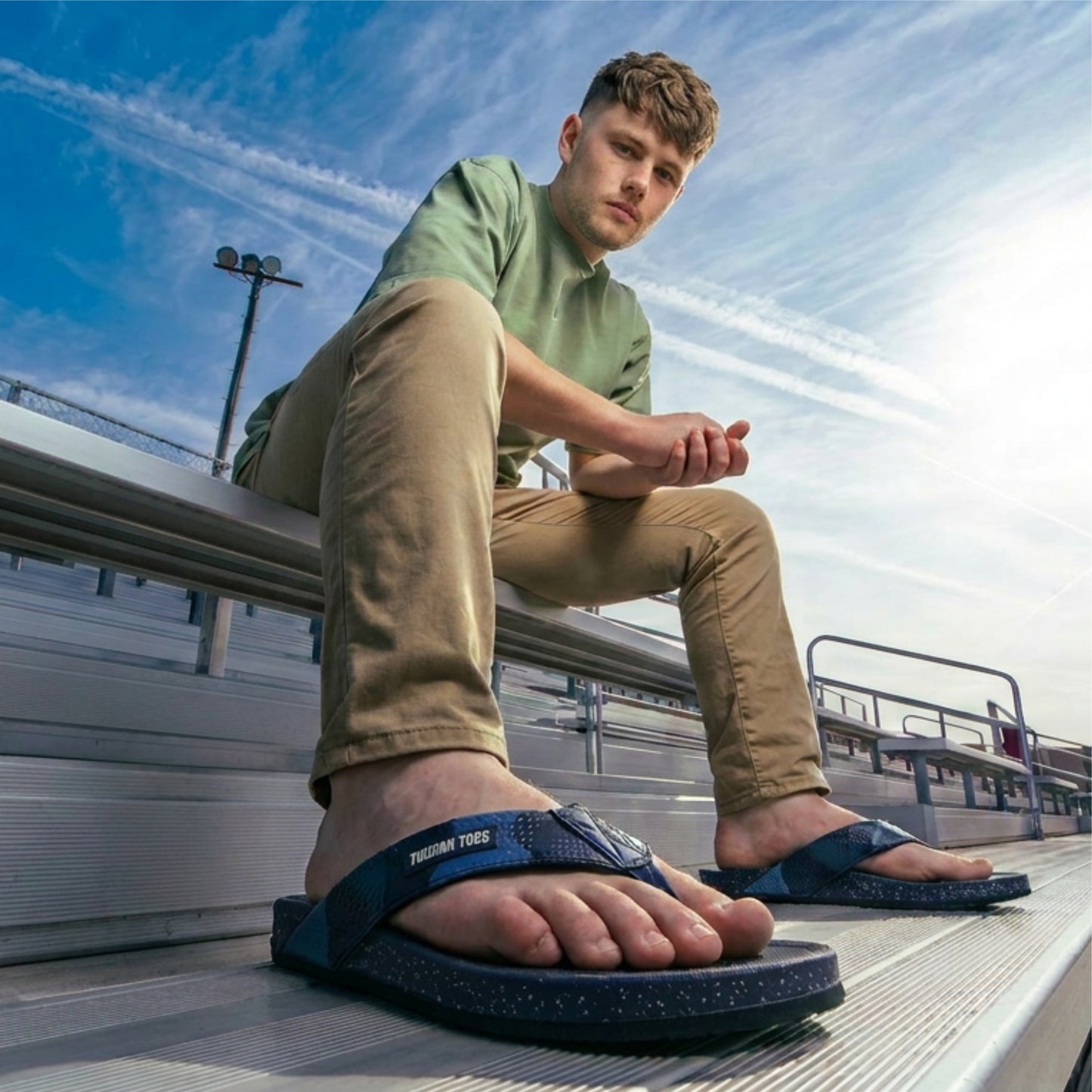 Phantom Men’s Camouflage Flip-Flops - Navy