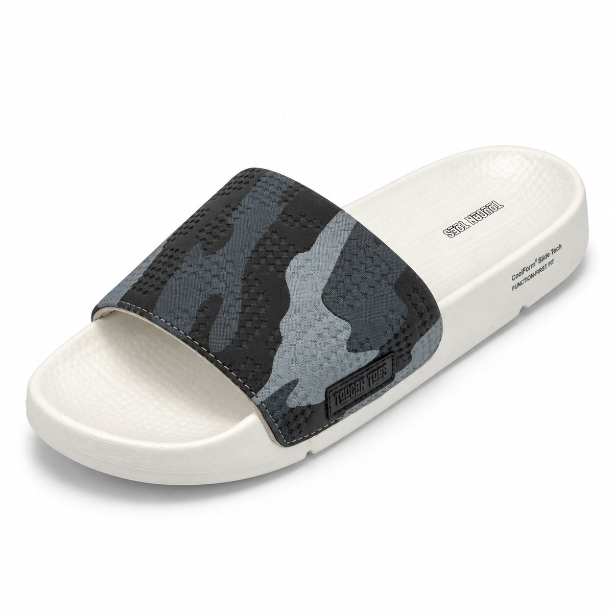 Troy Men’s Soft Cushion Camo Slider – White