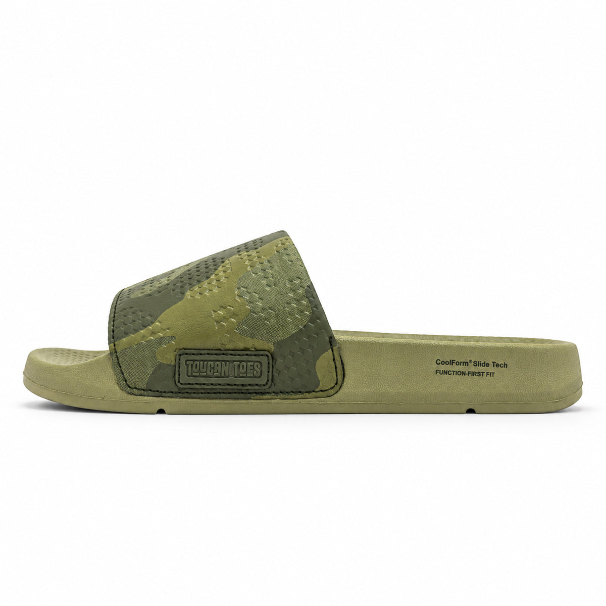 Troy Men’s Soft Cushion Camo Slider – Khaki