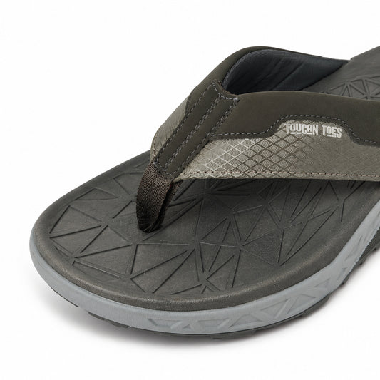 Matrix Men’s Super Soft Comfort Slippers – Grey