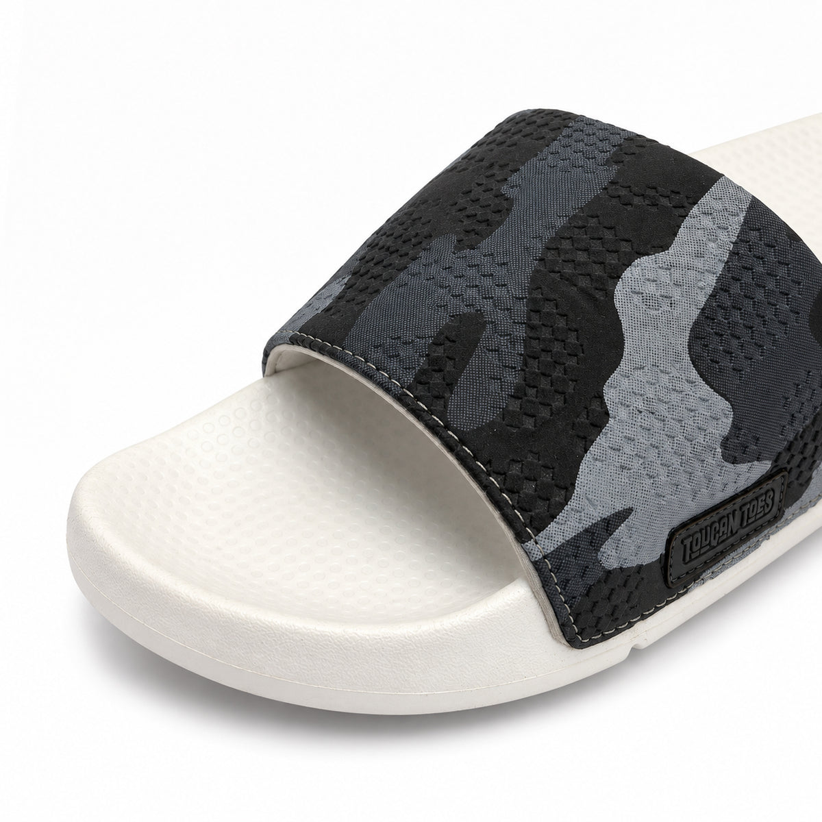 Troy Men’s Soft Cushion Camo Slider – White