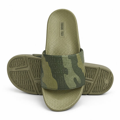 Troy Men’s Soft Cushion Camo Slider – Khaki