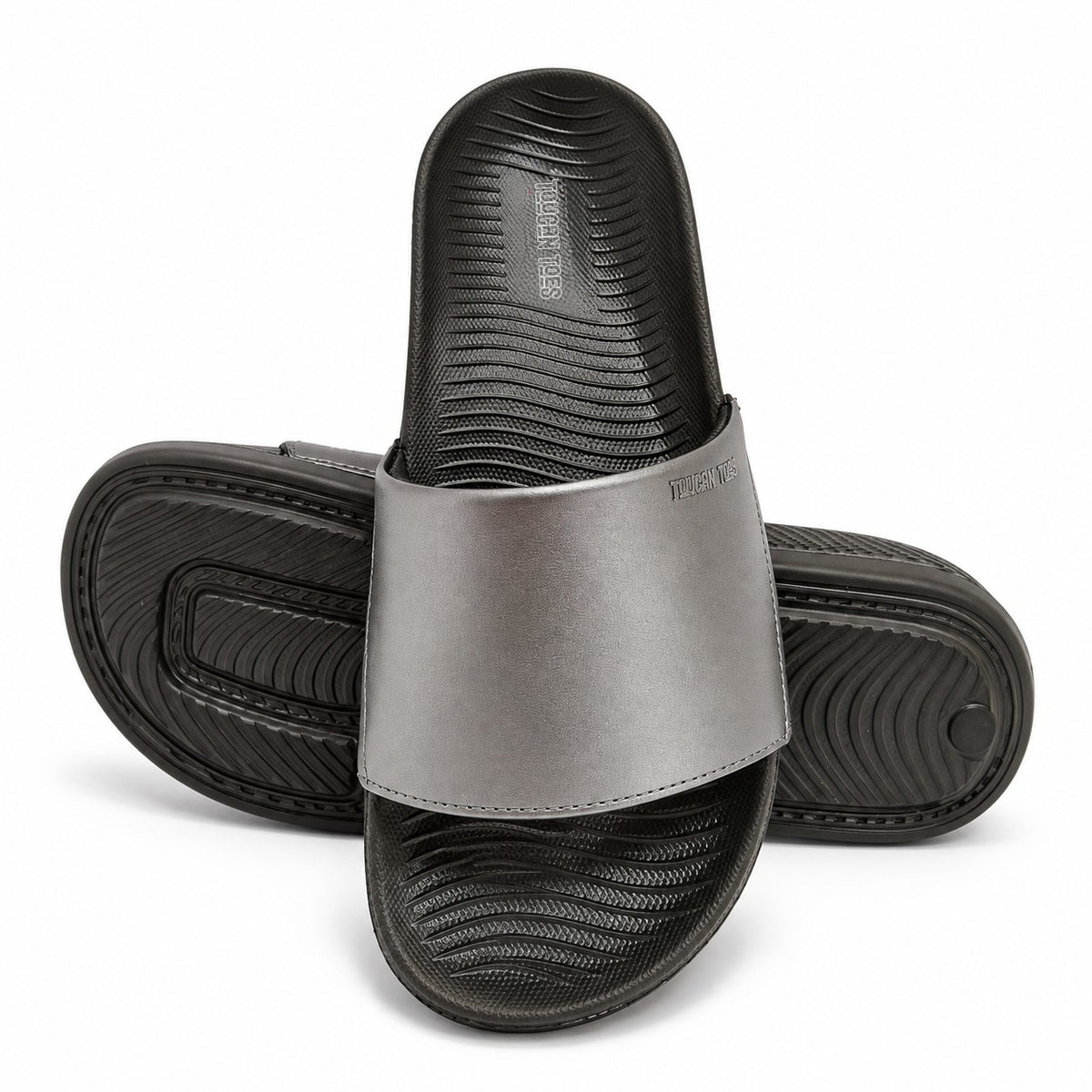 Shopie Women’s Soft Cushion Slides – Black