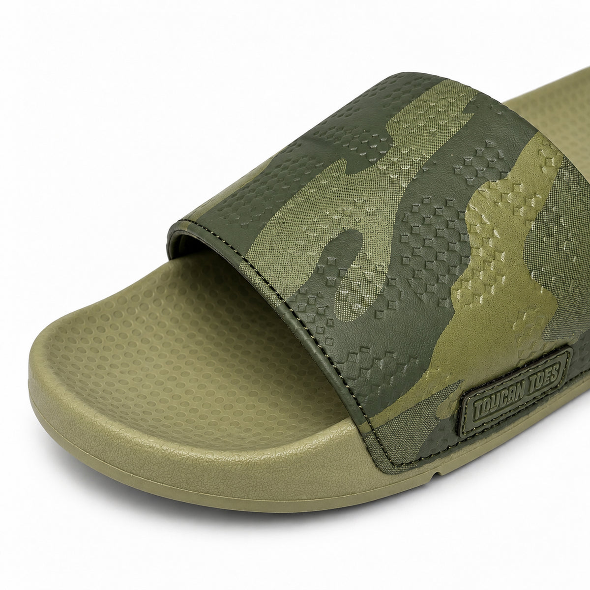 Troy Men’s Soft Cushion Camo Slider – Khaki