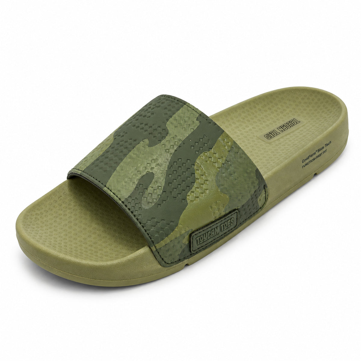 Troy Men’s Soft Cushion Camo Slider – Khaki