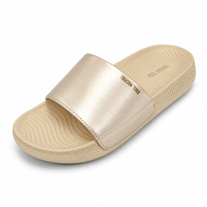 Shopie Women’s Soft Cushion Slides – Beige