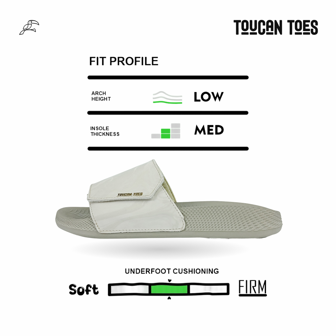 Silu Women’s Soft Cushion Slides – Light Grey