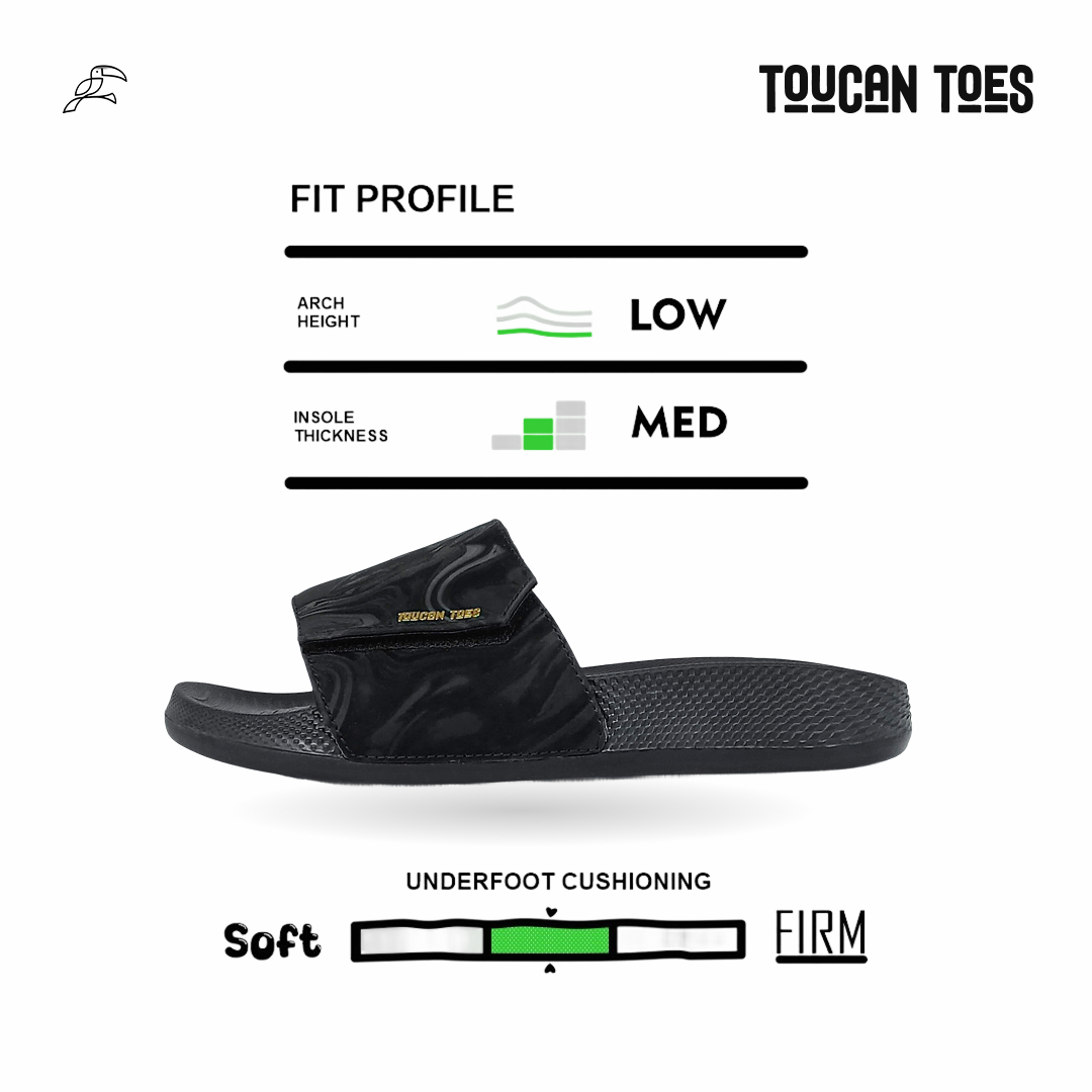 Silu Women’s Soft Cushion Slides – Black