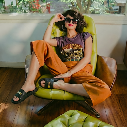 Silk Women’s Soft Cushion Slides – Black