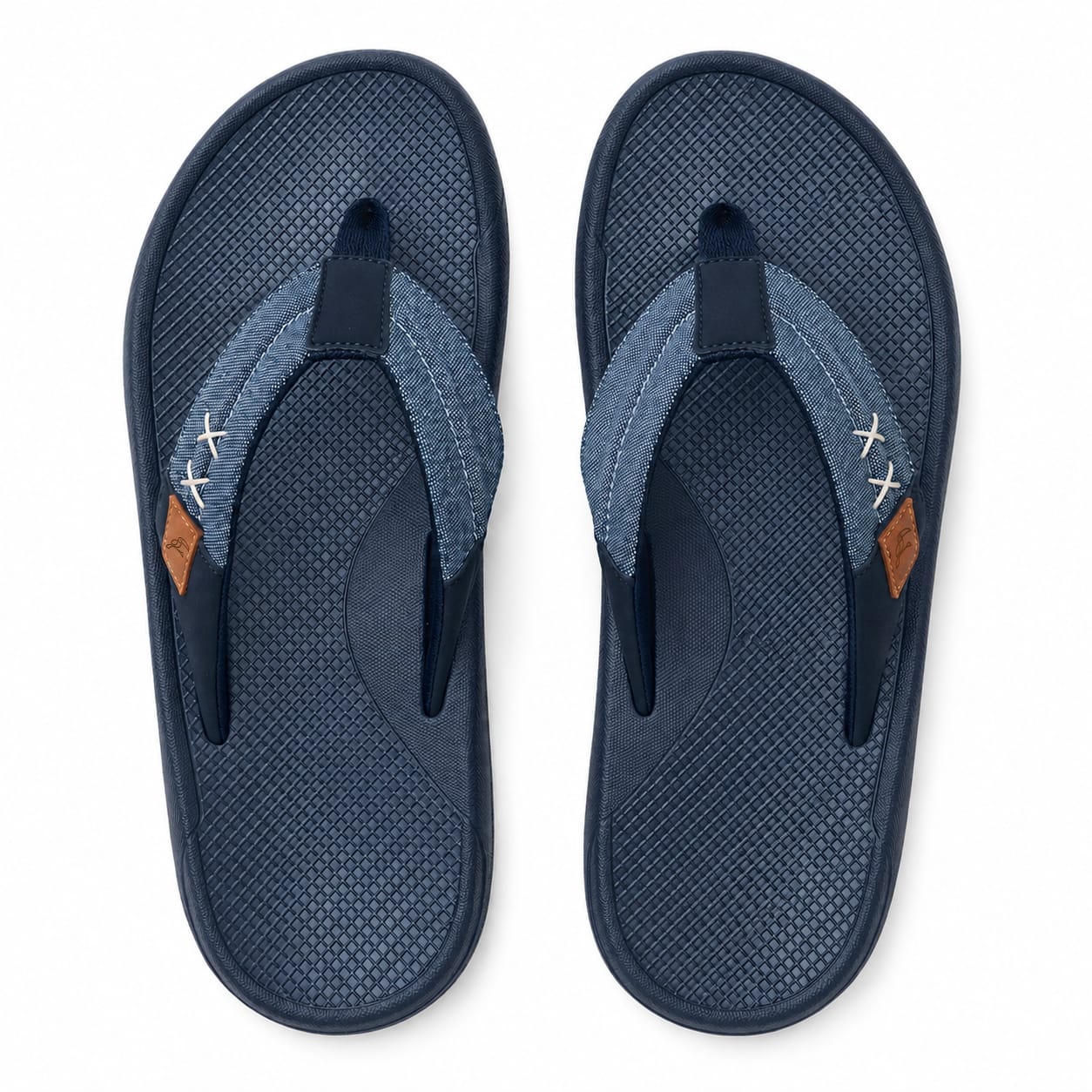 Dinero Men’s Super Soft Comfort Slippers – Navy
