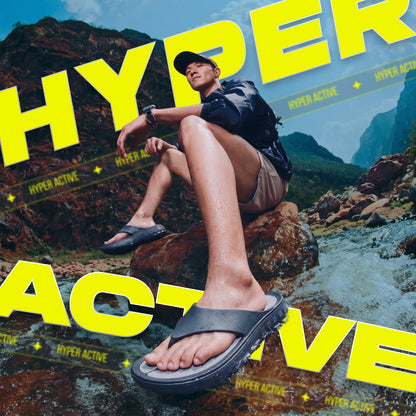 Hyper Men’s Comfort Flip-Flops - Grey