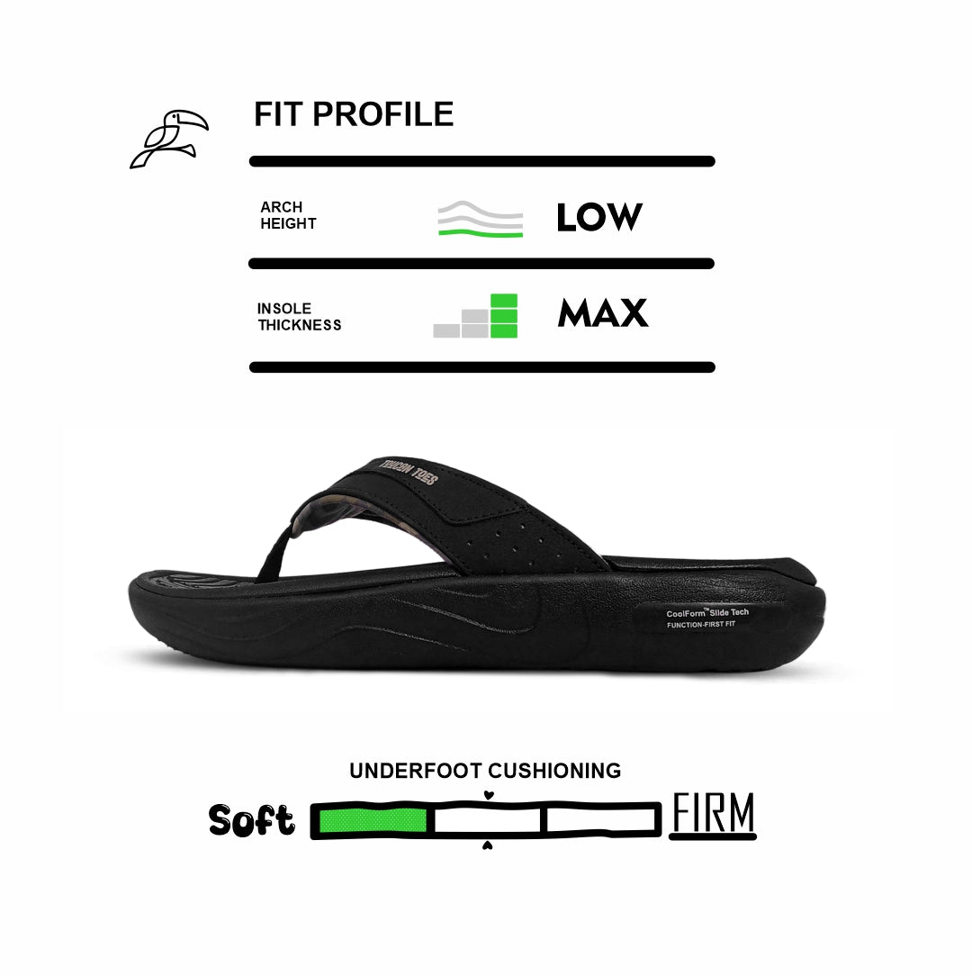 Armour Men’s Comfort Flip-Flops - Black