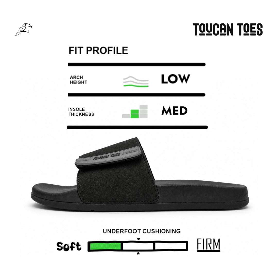 Bruce men's slides size chart