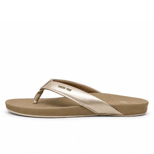 Flair Women’s Comfort Flip-Flops – Beige
