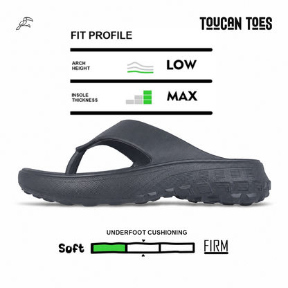 Hyper Men’s Comfort Flip-Flops - Grey