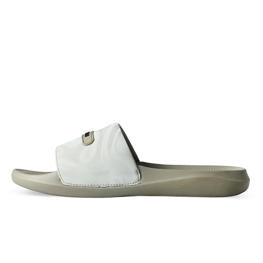 Halo Men's Sliders | Marble Design Cushion Comfort, Beige