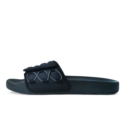 Laidback Men's Sliders | Padded Strap Comfort, Navy