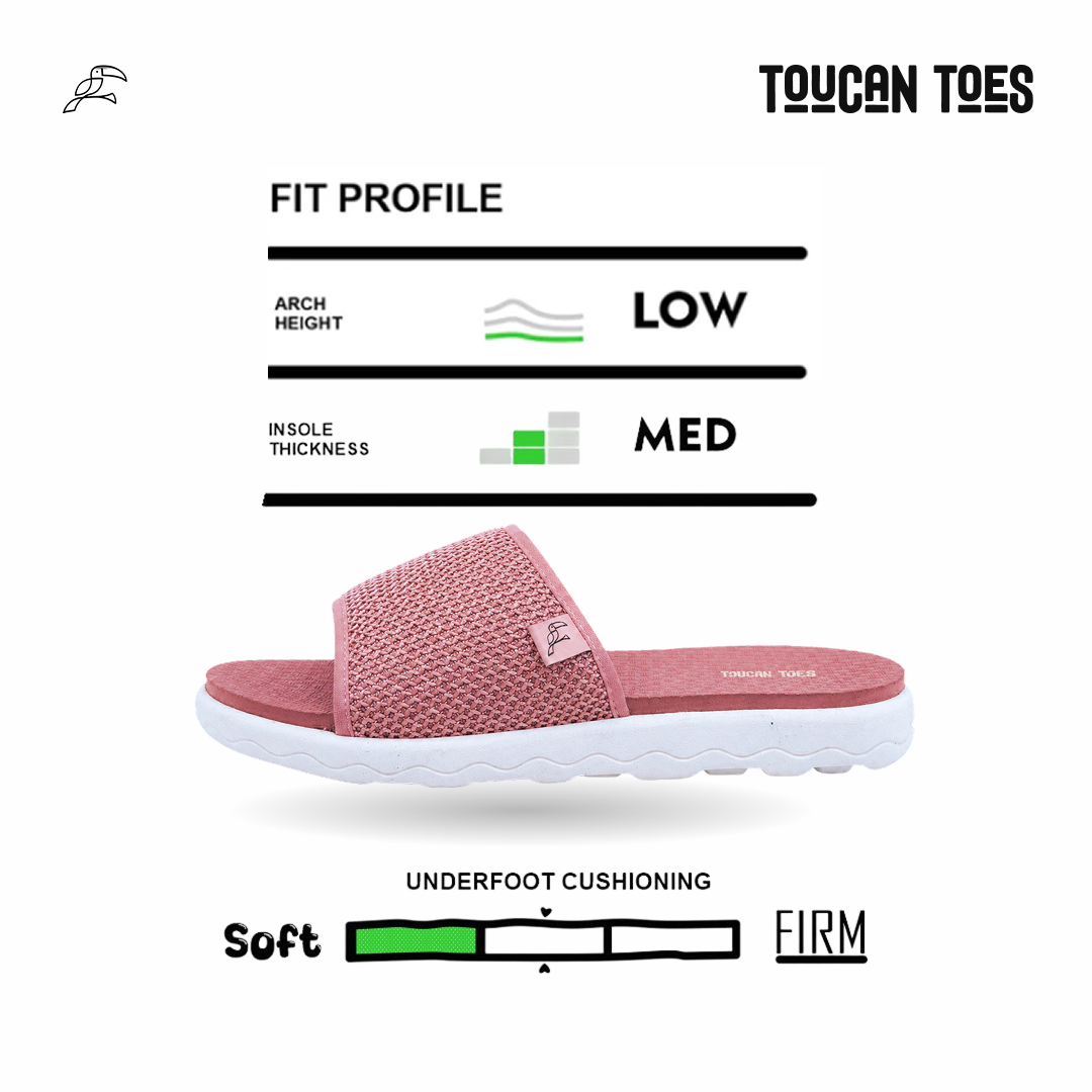 Plume Women’s Comfort Flip-Flops – Rose Gold