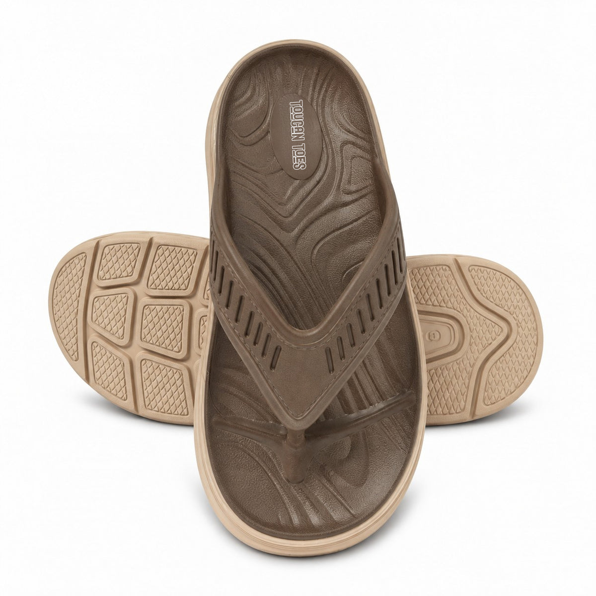 Richard Men’s Super Soft Comfort Slippers – Beige
