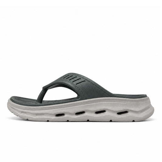 Richard Men's Flip-Flop Slippers | Super Soft EVA Comfort, Grey