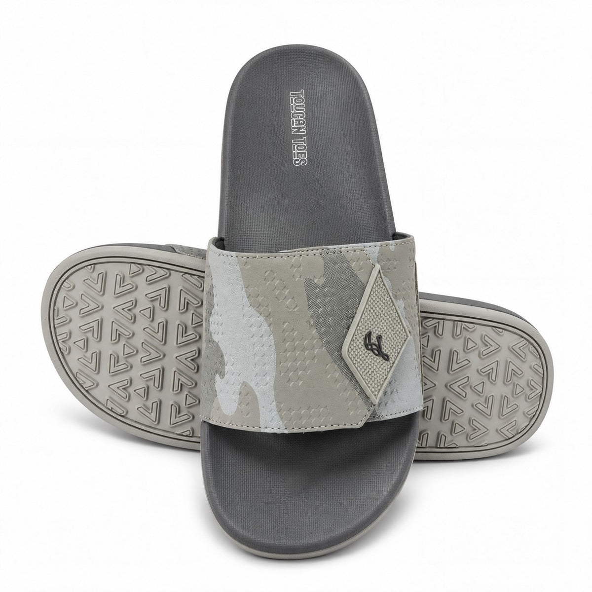 Sniper Men’s Super Soft Comfort Slide – Grey
