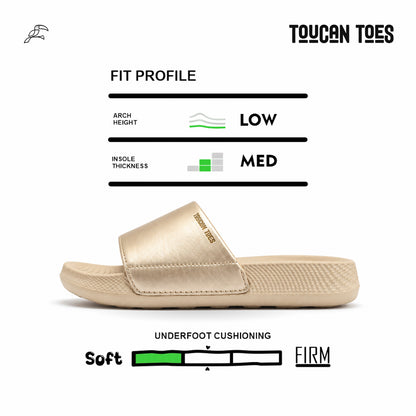 Shopie Women’s Soft Cushion Slides – Beige