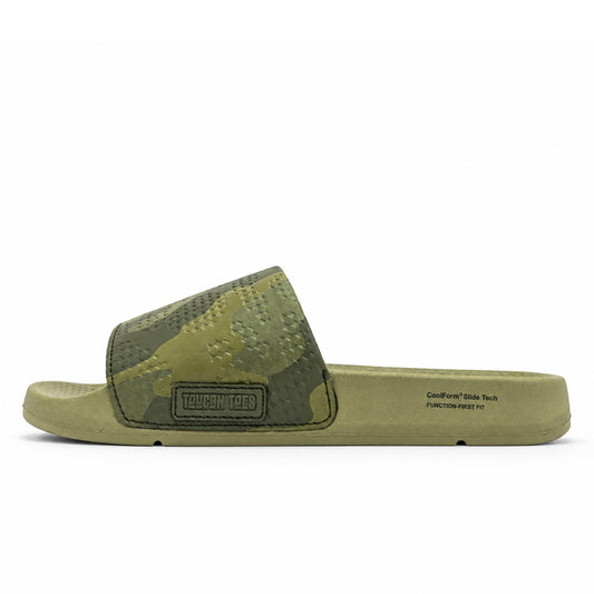 Troy Men's Sliders | Soft Cushion Camo, Khaki
