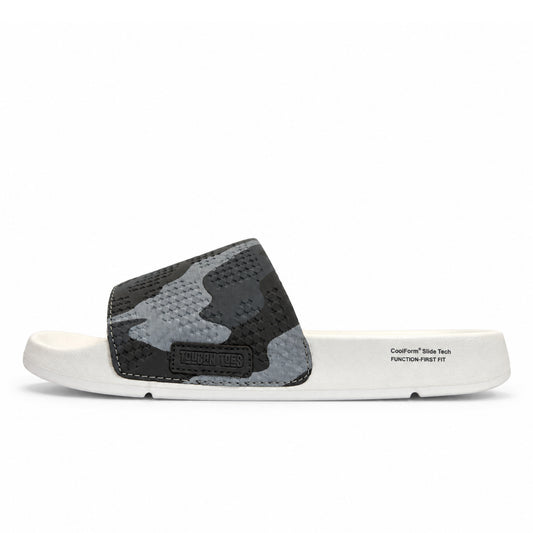Troy Men's Sliders | Soft Cushion Camo, White